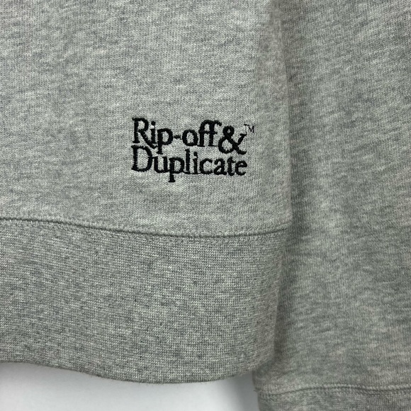 X-Large “Rip Off & Duplicate” Shirting Barrel Cuff Crewneck Sweatshirt Men’s L - Picture 7 of 9